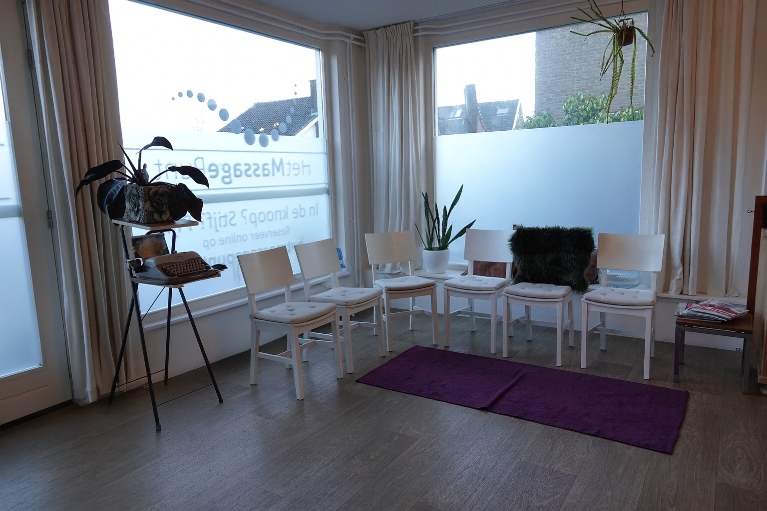 Het MassagePunt beschikt over twee werkruimtes in Castricum